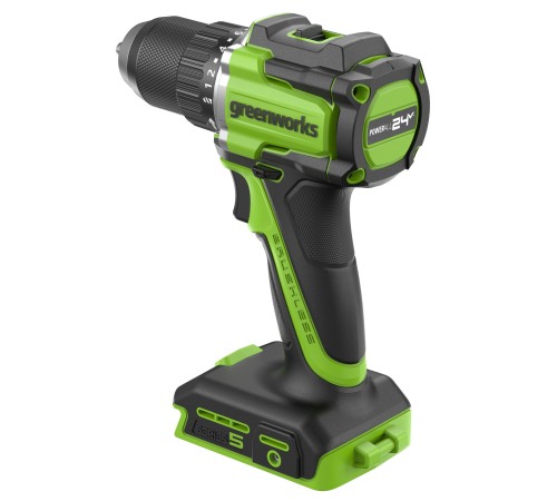 Дрель-шуруповерт аккумуляторная Greenworks 24V DD560 (2хАКБ 2Ач и ЗУ)