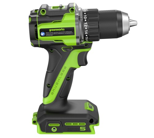 Дрель-шуруповерт аккумуляторная Greenworks 24V DD560 (2хАКБ 2Ач и ЗУ)