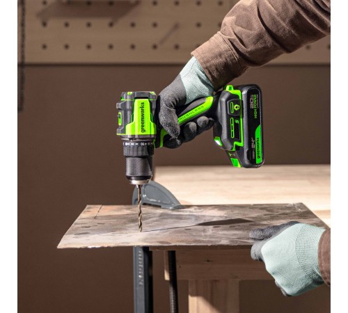 Дрель-шуруповерт аккумуляторная Greenworks 24V DD560 (Без АКБ и ЗУ)