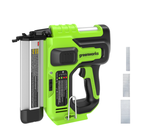 Нейлер аккумуляторный Greenworks 24V GD24BN (АКБ 2Ач и ЗУ)