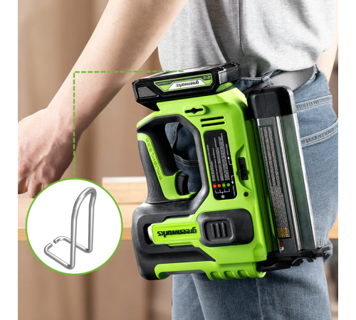 Нейлер аккумуляторный Greenworks 24V GD24BN (АКБ 2Ач и ЗУ)