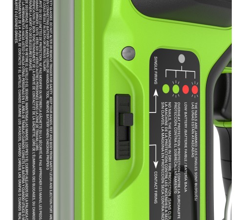 Нейлер аккумуляторный Greenworks 24V GD24BN (АКБ 2Ач и ЗУ)