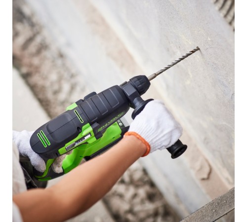 Перфоратор аккумуляторный Greenworks 24V GD24SDS2 (АКБ 2Ач и ЗУ)