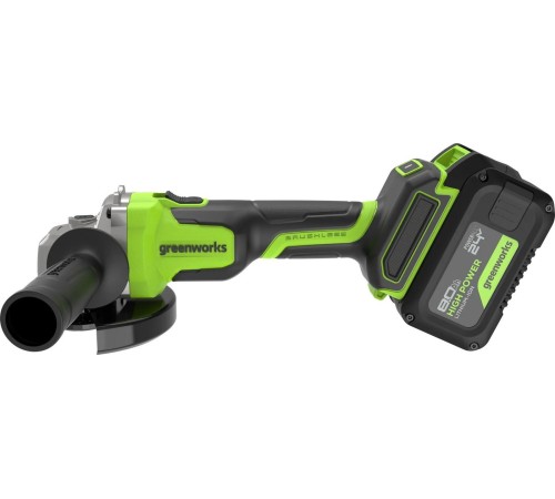 Угловая шлифовальная машина аккумуляторная Greenworks 24V AG590 (АКБ 8Ач и ЗУ)