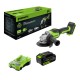 Угловая шлифовальная машина аккумуляторная Greenworks 24V GD24AG (АКБ 4Ач и ЗУ)