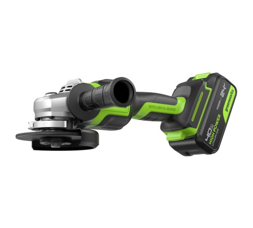 Угловая шлифовальная машина аккумуляторная Greenworks 24V GD24AG (АКБ 4Ач и ЗУ)