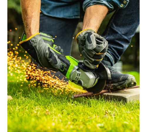 Угловая шлифовальная машина аккумуляторная Greenworks 24V GD24AG (АКБ 4Ач и ЗУ)