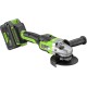 Угловая шлифовальная машина аккумуляторная Greenworks 24V GD24AG (АКБ 8Ач и ЗУ)