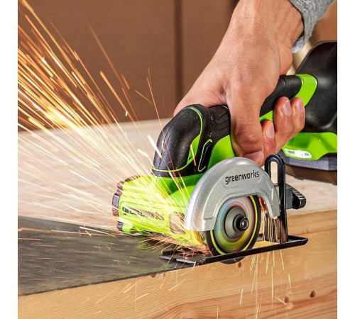 Угловая шлифовальная машина аккумуляторная Greenworks 24V GD24UCS (АКБ 2Ач и ЗУ)