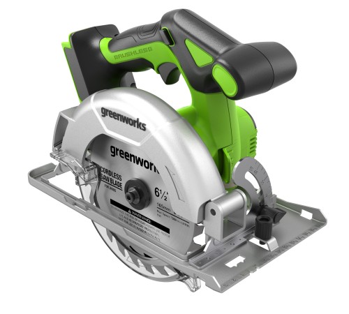 Циркулярная пила аккумуляторная  Greenworks 24V GD24CS165 (АКБ 4Ач и ЗУ)