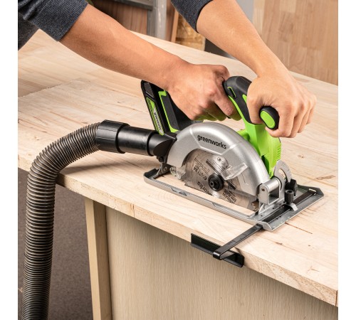Циркулярная пила аккумуляторная  Greenworks 24V GD24CS165 (АКБ 5Ач и ЗУ)