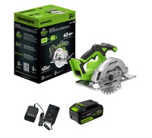 Циркулярная пила аккумуляторная  Greenworks 24V GD24CS165 (АКБ 5Ач и ЗУ)