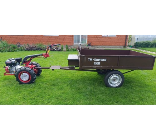 Прицеп для мотоблока усиленный  ТМ-1500 Крепыш