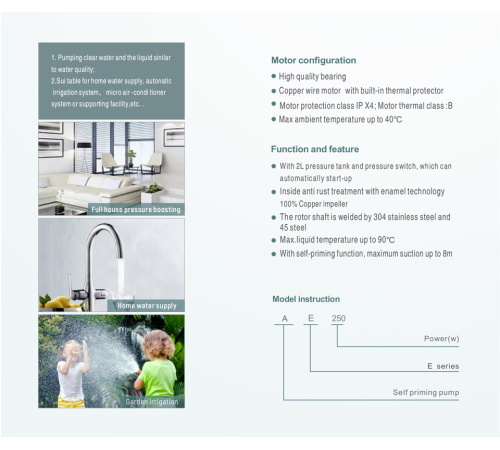 Насосная (мини) станция GRANDFAR AE550