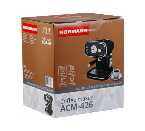Рожковая помповая кофеварка Normann ACM-426