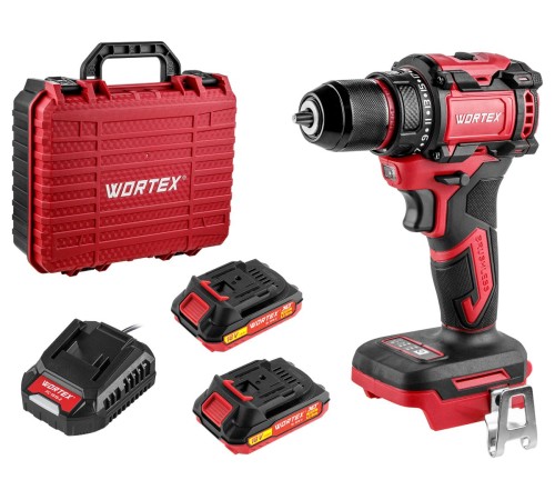 Дрель-шуруповерт аккумуляторная Wortex BD 2025 DLi в чем. ALL1 XLT (2хАКБ и ЗУ)