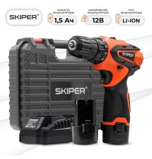 Дрель-шуруповерт аккумуляторная Skiper CS2800-1 (2хАКБ и ЗУ)