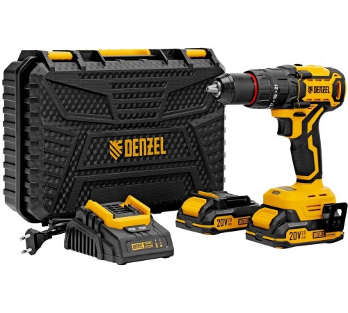 Дрель-шуруповерт аккумуляторная Denzel CIDH-BL-20 (2хАКБ и ЗУ)
