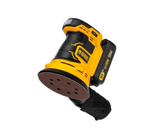 Эксцентриковая шлифмашина аккумуляторная Denzel COS-125 (АКБ и ЗУ)