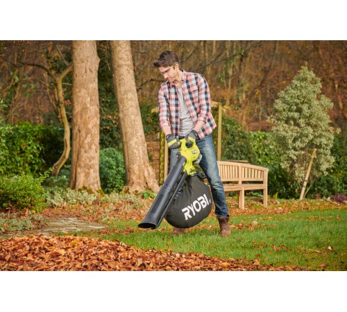 Воздуходувка-пылесос аккумуляторная Ryobi RY18BVXA-0 (без батареи) система ONE +