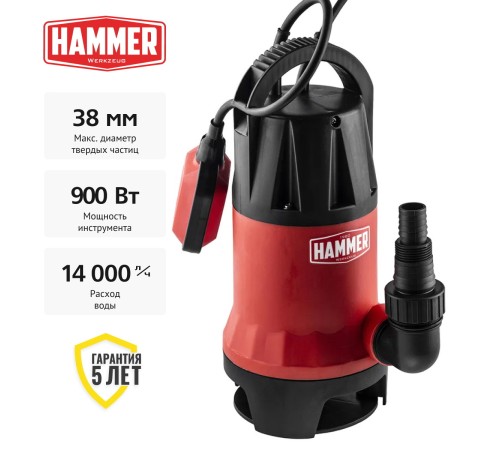 Дренажный насос Hammer NAP900D