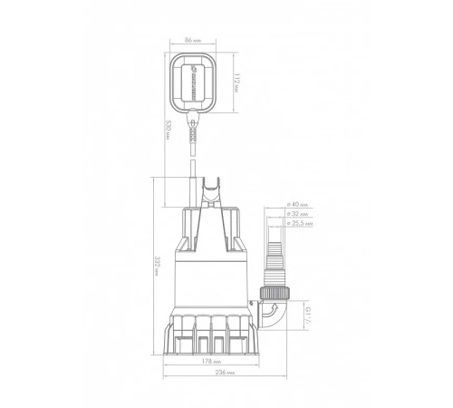 Фекальный насос ДЖИЛЕКС ФЕКАЛЬНИК 230/8