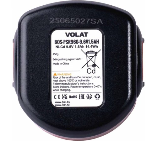 Аккумуляторная батарея для Bosch VOLAT 9.6V 1.5AH (Ni-Cd) PSR960