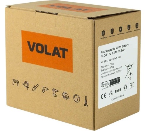 Аккумуляторная батарея для Hitachi VOLAT 12.0V 1.3AH (Ni-Cd) HIT-EB1214L