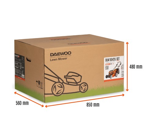 Газонокосилка аккумуляторная  Daewoo Power DLM 5042Li SET (2хАКБ и ЗУ)