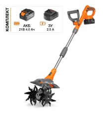 Культиватор аккумуляторный  Daewoo Power DAT 2521Li Set (АКБ и ЗУ)