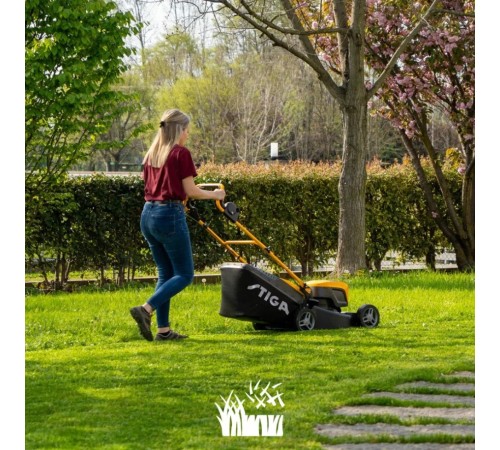 Газонокосилка аккумуляторная Stiga Collector 48 S AE Kit (АКБ и ЗУ)