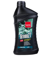 Масло моторное синтетическое AEG LUBRICANTS Green HP 2T API TC (зеленый) 1л