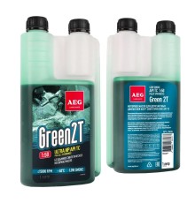 Масло моторное синтетическое AEG LUBRICANTS Green HP 2T API TC дозатор (зеленый) 1л