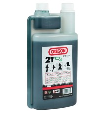 Масло моторное полусинтетическое Oregon 2T зеленое 1L с дозатором