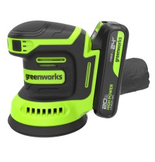 Эксцентриковая шлифовальная машина аккумуляторная Greenworks 24V OS325 (1хАКБ 2Ач и ЗУ)