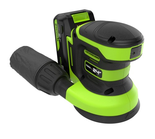 Эксцентриковая шлифовальная машина аккумуляторная Greenworks 24V OS325 (1хАКБ 2Ач и ЗУ)