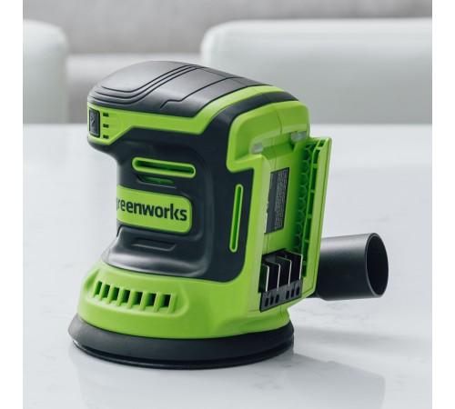 Эксцентриковая шлифовальная машина аккумуляторная Greenworks 24V OS325 (Без АКБ и ЗУ)