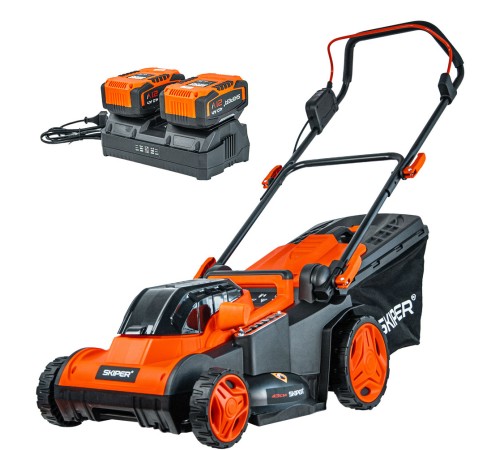 Газонокосилка аккумуляторная Skiper KW430 (2хАКБ и ЗУ)