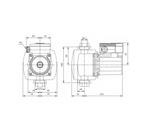 Циркуляционный насос  WILO TOP-Z25/6 DM PN6/10