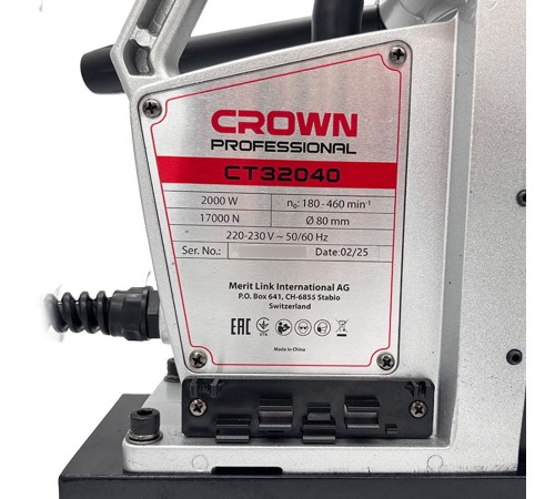 Станок магнитный сверлильный Crown CT32040