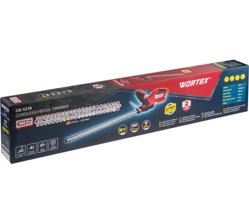 Кусторез маккумуляторный Wortex DB 5218 ALL1 XLT SET (АКБ и ЗУ)