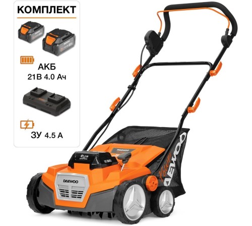 Аэратор-скарификатор аккумуляторный Daewoo Power DSC 3842Li SET (2хАКБ и ЗУ)
