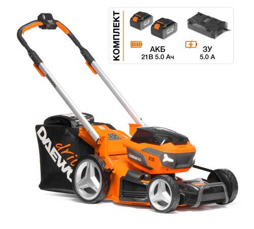 Газонокосилка аккумуляторная Daewoo Power DLM 5042Li-SV SET (2хАКБ и ЗУ)