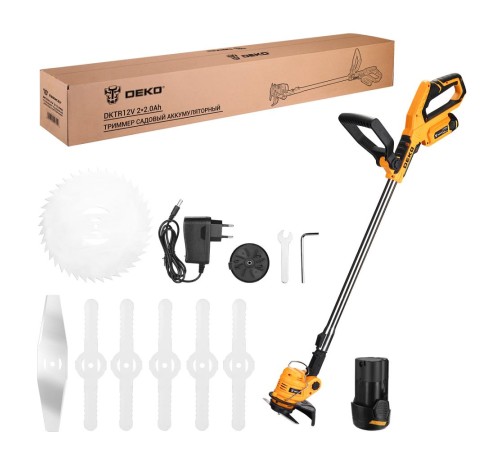 Триммер аккумуляторный Deko DKTR12V 063-4238-2 (2хАКБ и ЗУ)