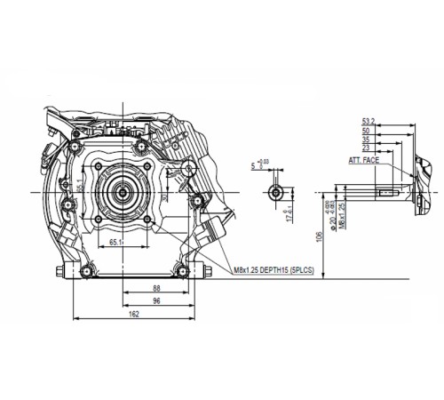 Двигатель бензиновый Stark GX210 (вал 20мм под шпонку) 7лс
