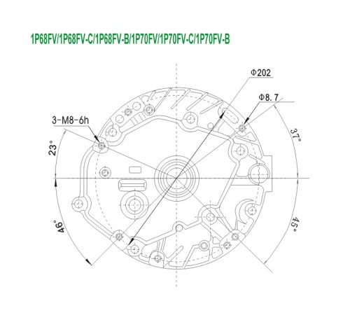 Двигатель бензиновый Lifan 1P70FV-3B (вал 22мм) 6,5лс