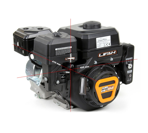 Двигатель бензиновый Lifan KP230E-R (сцепление и редуктор 2:1) 8лс (вал 20мм)