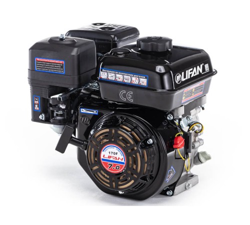Двигатель бензиновый Lifan 170F (вал 20мм под шпонку) 7лс