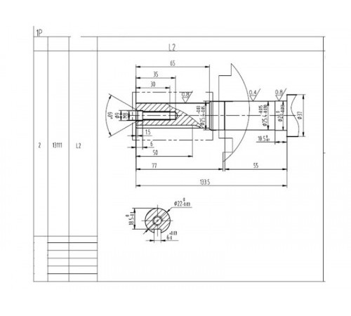 Двигатель бензиновый Lifan 1P75FV (вал 22мм под шпонку) 8лс