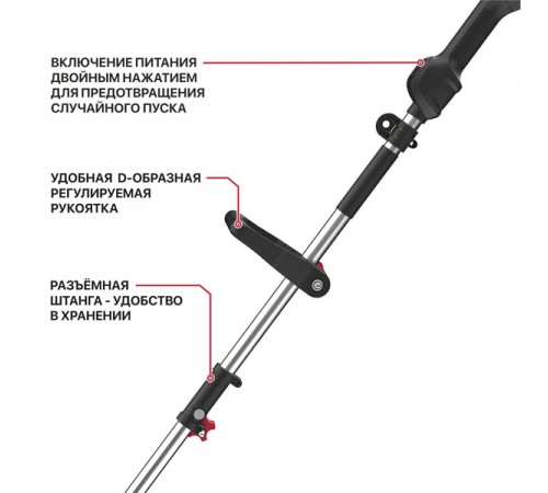 Триммер аккумуляторный PIT PTR20H-330A (Без АКБ и ЗУ)